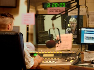 Brian Standing on air from WORT studio