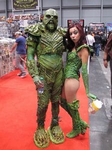 Swamp Thing meets his mate, Poison Ivy (photo by Docking Bay 93)