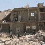 Destroyed building in Syria