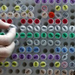 Human genetic material is stored at a laboratory in Munich May 23, 2011.