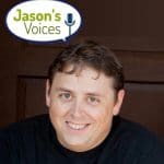 Photo of Jason Stephens and his website logo.