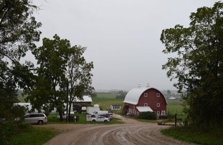 Ridgeland Harvest farm in the rain