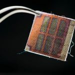 Photo of a textile solar cell from mariannefairbanks.com