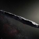 Artist's conception of interstellar asteroid 'Oumuamua